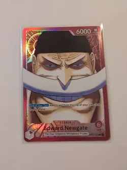 Edward Newgate OP02-001 - Paramount War - Alt Art Leader - One Piece TCG - Image 1