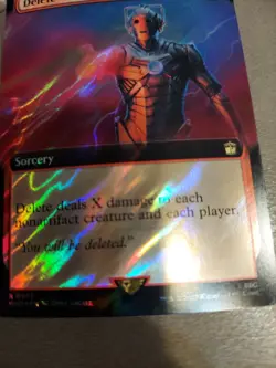 Delete (Extended Art) (Surge Foil) Universes Beyond: Doctor Who Foil - Image 1