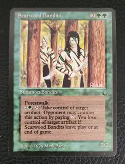 Magic the Gathering (MTG) - Scarwood Bandits - The Dark (Green) (Forest) LP/NM - Image 1
