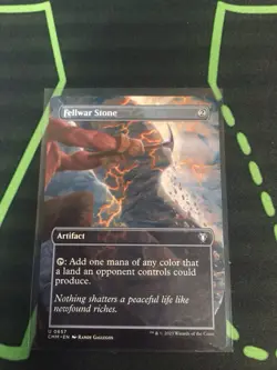MTG Magic The Gathering Fellwar Stone Borderless Artifact Mana Rock Commander - Image 1