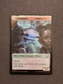 ROBOT // DRONE DOUBLE-SIDED TOKEN FOIL - Magic: The Gathering - NM/M - Image 1