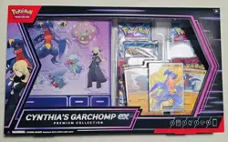 Pokemon CYNTHIA'S GARCHOMP EX Premium Collection Box 6 Packs 3 Promo New Sealed - Image 1