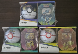 3x Pokemon TCG Costco Exclusive Elemental Powers GX Tin And Pokeball 2 Pack - Image 1