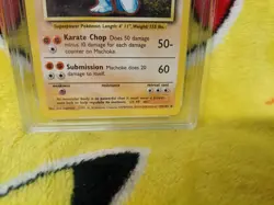 Pokemon Base Set 4th UK Print 1999-2000 Machoke 34/102 Ace Graded 8 NM-MT - Image 2