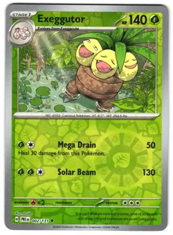 Exeggutor 002/131 NM Reverse Holo SV: Prismatic Evolutions Pokemon TCG - Image 1
