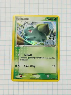 Pokemon TCG Bulbasaur Stamped Reverse Holo 46/100 Crystal Guardians 2006 LP/MP - Image 1