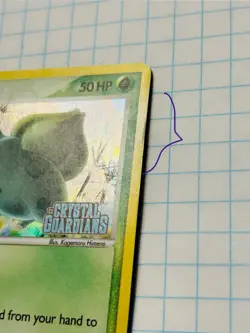 Pokemon TCG Bulbasaur Stamped Reverse Holo 46/100 Crystal Guardians 2006 LP/MP - Image 4