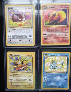 Pokemon Jungle Unlimited Complete “Eveelution” Set Non Holo NM+ - Image 1