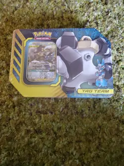 Pokemon Lucario Melmetal GX Tag Team Power Partnership Tin New Sealed. - Image 1