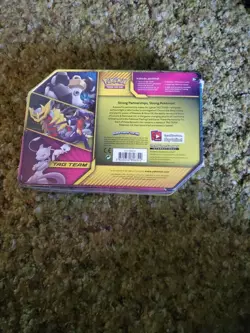 Pokemon Lucario Melmetal GX Tag Team Power Partnership Tin New Sealed. - Image 2