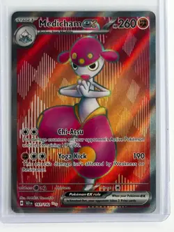 Medicham ex 161/142 Sv07: Stellar Crown Holo Pokemon TCG - Image 1