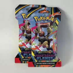 Pokemon Mega Evolution Phantasmal Flames Booster Packs x2 - Image 1