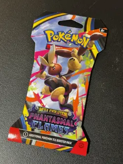 Pokemon Mega Evolution Phantasmal Flames Booster Pack (Mega Lopunny) - Image 1
