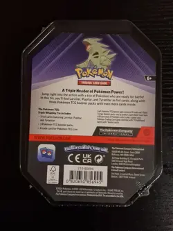 Pokemon TCG Triple Whammy Collector's Tin - Tyranitar - SEALED - Image 2