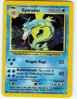Gyarados - Holo - 6/102 Base Set - Pokemon TCG - 1999 - Image 1