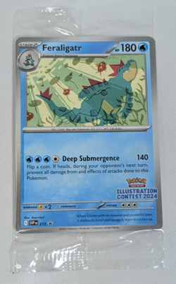 Pokemon Illustration Contest 2024 Promo SEALED Feraligatr Pikachu & Toxtricity - Image 1