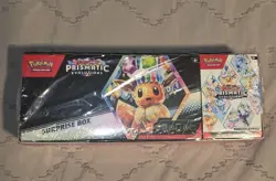 Pokemon TCG Prismatic Evolutions Surprise Box & Booster Bundle Sams Club SEALED - Image 1