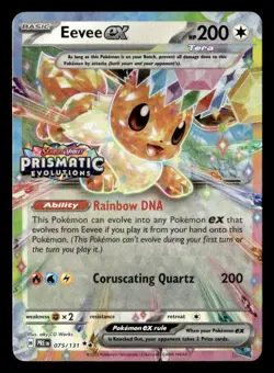 Eevee ex - (Prismatic Evolutions Stamp) Promo Holo 075/131 Pokemon TCG - Image 1