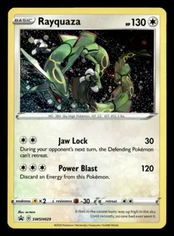 Rayquaza - (Pixel Cosmos Holo) Promo SWSH029 Pokemon TCG - Image 1