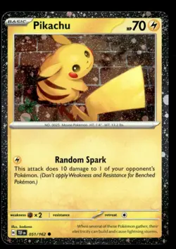 Pikachu - (Cosmo Holo) Promo Holo 051/162 NM Pokemon TCG - Image 1