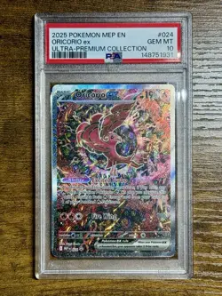 Pokemon 2025 Oricorio ex 024 Full Art Ultra-Premium Collection GEM MINT PSA 10 - Image 1