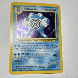 Pokemon TCG Poliwrath 13/102 Base Set Holo Rare 90 HP 1999 Wizards - Image 1