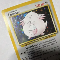Pokemon TCG Chansey 3/102 Base Set Holo Rare 120 HP 1999 Wizards - Image 2
