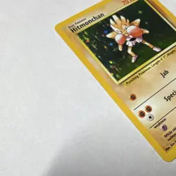 Pokemon TCG Hitmonchan 7/102 Base Set Holo Rare 70 HP 1999 Wizards - Image 2