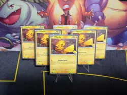 2026 Pokemon Day 30th Anniversary Pikachu 051 Stamped Promo w/ Swirl! (X6) M/NM - Image 1
