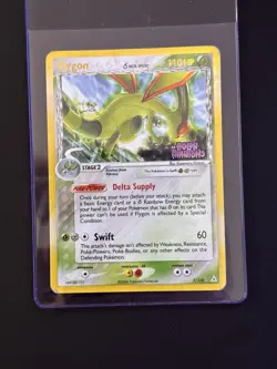 2006 Pokemon STAMPED EX Holon Phantoms Holo FLYGON 7/110 Delta Species hp - Image 1