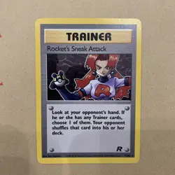 Pokemon Rocket's Sneak Attack 72/82 Team Rocket Non Holo Unlimited Rare LP/MP - Image 1