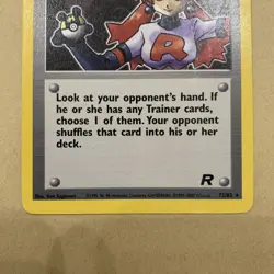 Pokemon Rocket's Sneak Attack 72/82 Team Rocket Non Holo Unlimited Rare LP/MP - Image 3