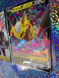 Pokemon TCG: Full Art 192/195 Lance; Lost Origin Ultra Rare 130/196 Giratina V - Image 4