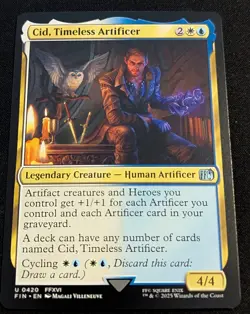 MTG - Cid, Timeless Artificer (0420) - Final Fantasy - Pack Fresh!! - Image 1
