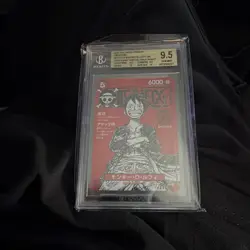 Monkey D. Luffy ST21-014 One Piece Card Japanese 2025 Jump Mag BGS 9.5 Gem Mint - Image 1