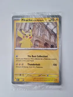 Pokemon X Natural History Museum Pikachu Jumbo Card, Plush & Ecology Booklet ✅ - Image 5