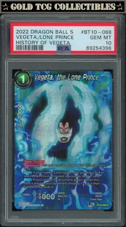 PSA 10 ⭐ Vegeta the Lone Prince History Promo Card Super DBS DBZ Z Heroes - Image 1