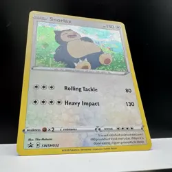 Snorlax Promo SWSH032 Holo Pokemon Card - LP - Image 5