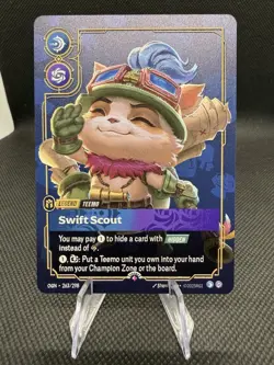 Riftbound Teemo - Swift Scout METAL Card Vegas Prize Wall Exclusive English - Image 1