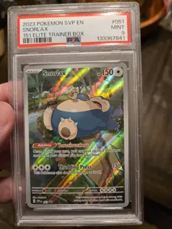Snorlax 051 Sv: Scarlet & Violet Promo Cards Holo PSA 9 - Image 1