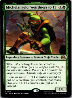 Michelangelo, Weirdness to 11 R Teenage Mutant Ninja Turtles 121 NM - Image 1