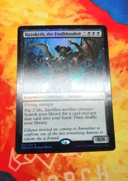 Razaketh, the Foulblooded - Hour of Devastation (HOU) - Foil - NM/SP - Image 1