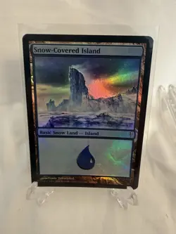 Magic: The Gathering Snow-Covered Island #152 (Foil) Coldsnap Expansion Set - Image 1