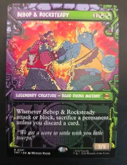 Bebop & Rocksteady (Showcase) Teenage Mutant Ninja Turtles MTG Regular Near Mint - Image 1