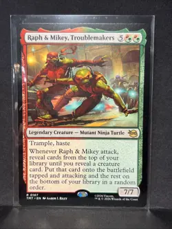 Ralph & Mikey, Troublemakers R 0167 Teenage Mutant Ninja Turtles MTG - Image 1