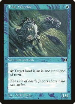 MTG Tidal Warrior ** Stronghold ** English (NM) - Image 1
