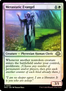 NM Foil Metastatic Evangel, MGT, Modern Horizons 3, Magic the Gathering, 35 - Image 1