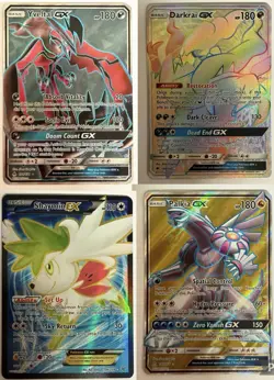 POKEMON XY SUN & MOON ERA PALKIA RAINBOW DARKRAI GX SHAYMIN EX FULL ART CARD LOT - Image 1