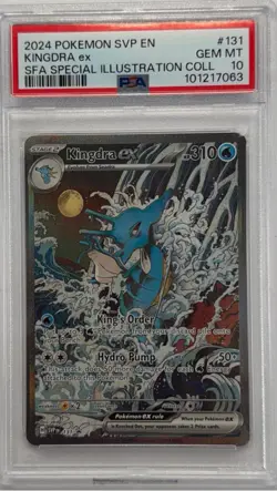 2024 Pokemon SVP EN Kingdra ex #131 SFA Special Illustration Collection PSA 10 - Image 1