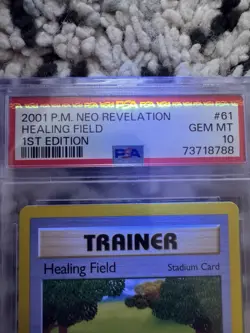 2001 POKEMON NEO REVELATION 1ST EDITION #61 HEALING FIELD PSA 10 - Image 3